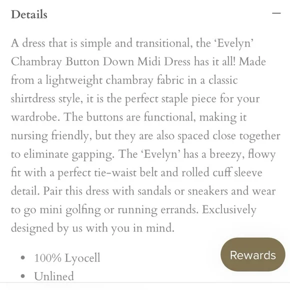 Chambray Button-Up Midi Dress in Light Wash - Picture 6 of 7